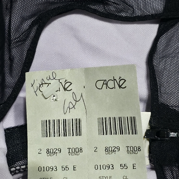 Cache Black Maxi Dress with Purple Floral Accents - Picture 13 of 16